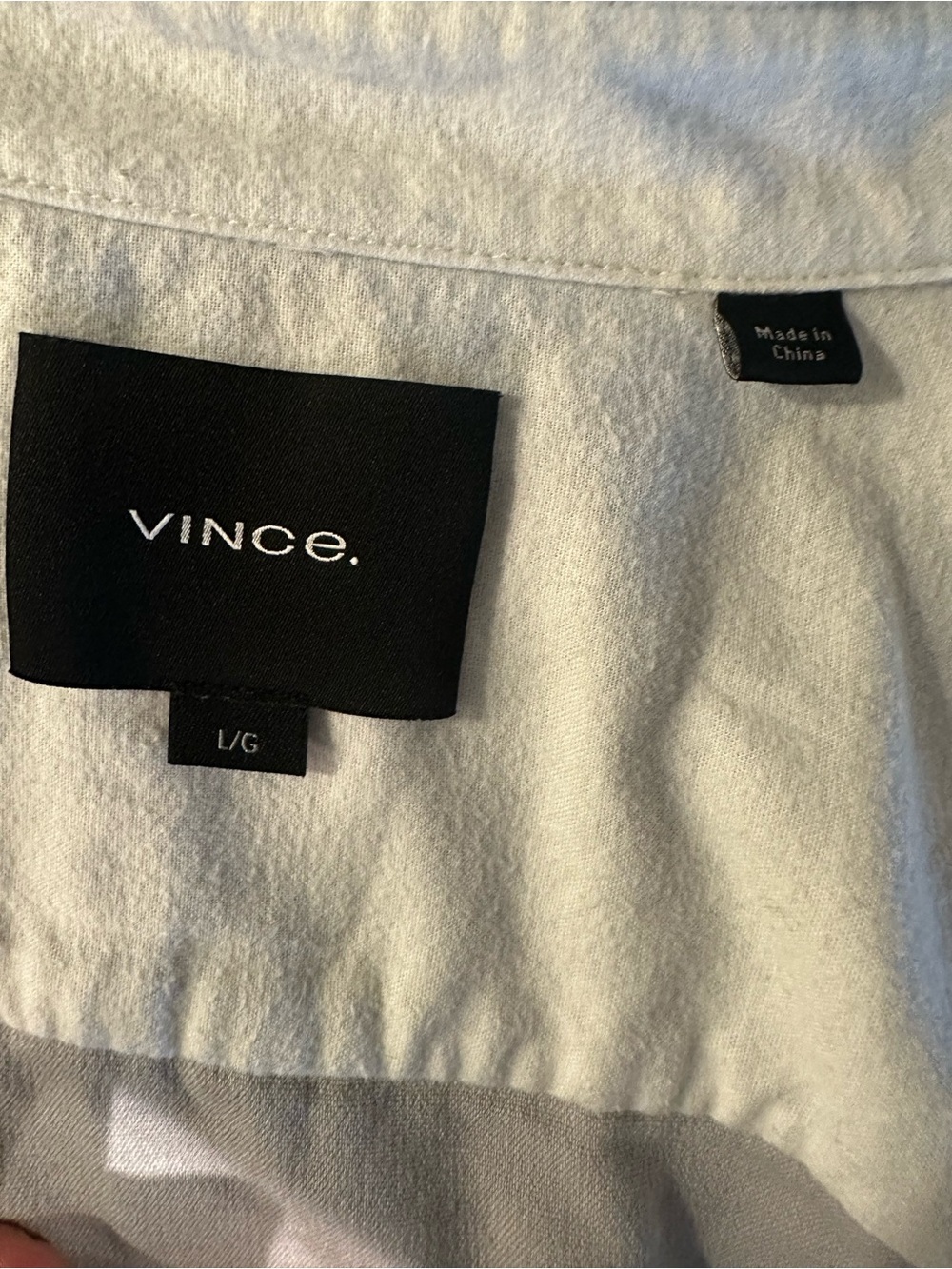 Vince light gray top with subtle texture